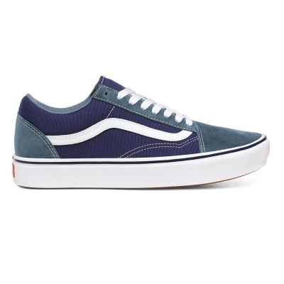 Vans Suede and Textile ComfyCush Old Skool - Erkek Spor Ayakkabı (Mavi)